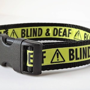 Deaf and Blind Dog Collar - Special Needs Dog Collar for Small or Large Dog