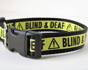 Dog Collar - Deaf and Blind Dog Collar - Special Needs Dog Collar - Large Dog Collar - Small Dog Collar