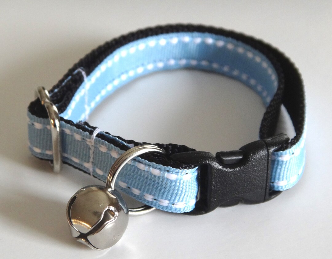 Cat Collar With Bell Kitten Collar Adjustable Breakaway Collar Cute Boy Cat Collar Unisex Cat