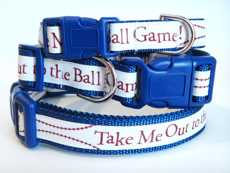 Baseball Dog CollarAdjustable Dog CollarMale Dog Etsy