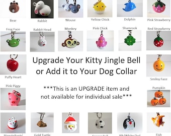 Jingle Bell Upgrade - With Purchase of Collar Only, not for individual sale - One Bell Per Cat Collar Purchased