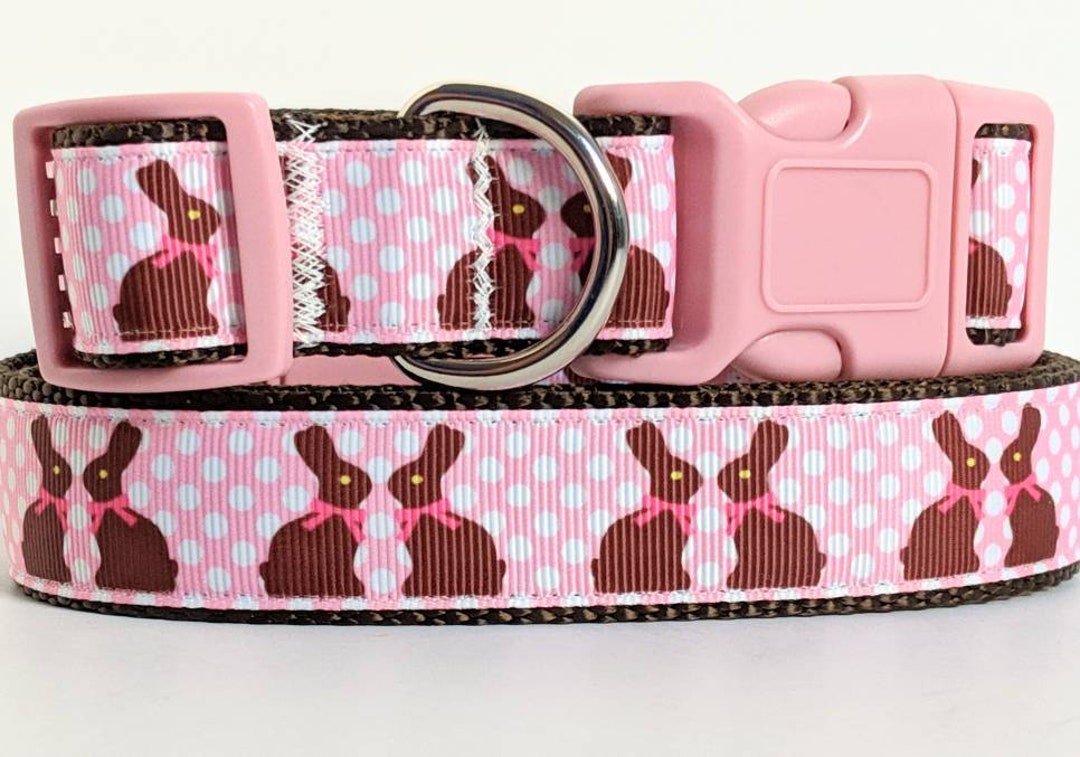 Dog Collar Easter Dog Collar Small or Large Dog Collar With Chocolate