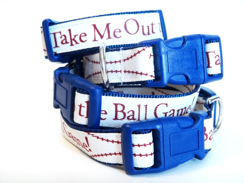 Baseball Dog CollarAdjustable Dog CollarMale Dog Etsy