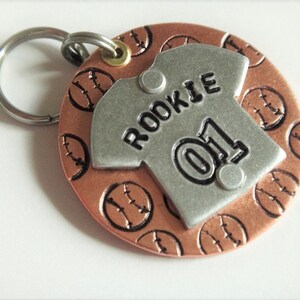 Dog Tag - Baseball Jersey Pet Tag - Custom Pet ID Tag -  Hand Stamped Pet Name Tag - Boy Dog Tag - Sports Pet Name Tag