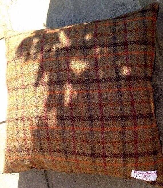 Harris Tweed Cushion cover Luxurious Designer pillow, Harris Tweed cushion