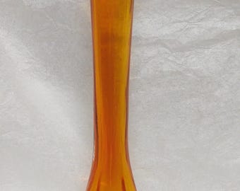 Vintage Orange Swung Stretch Vase
