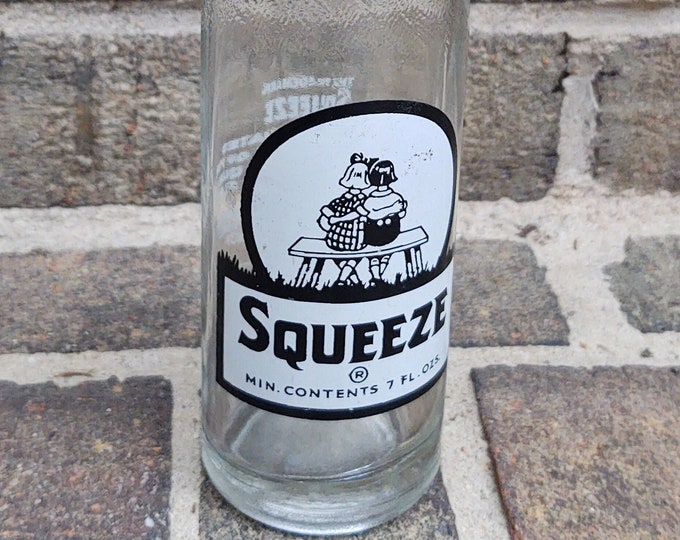 Vintage Squeeze Soda Bottle Etsy
