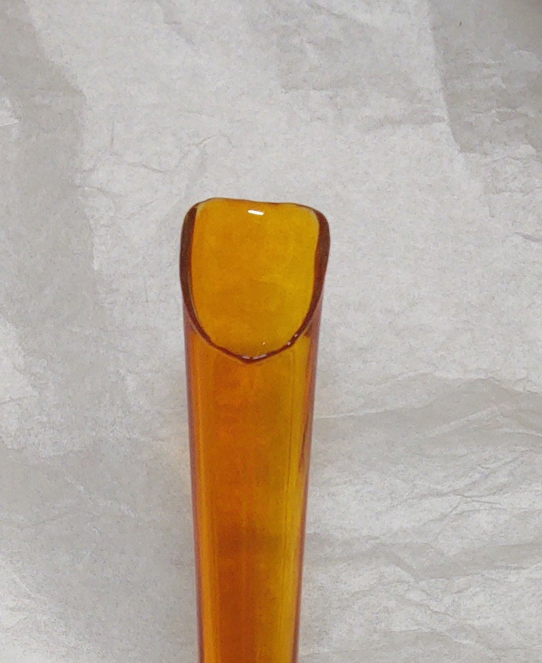 Vintage Orange Swung Stretch Vase Etsy