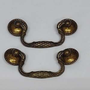 Vintage Swan Neck Drawer Pulls