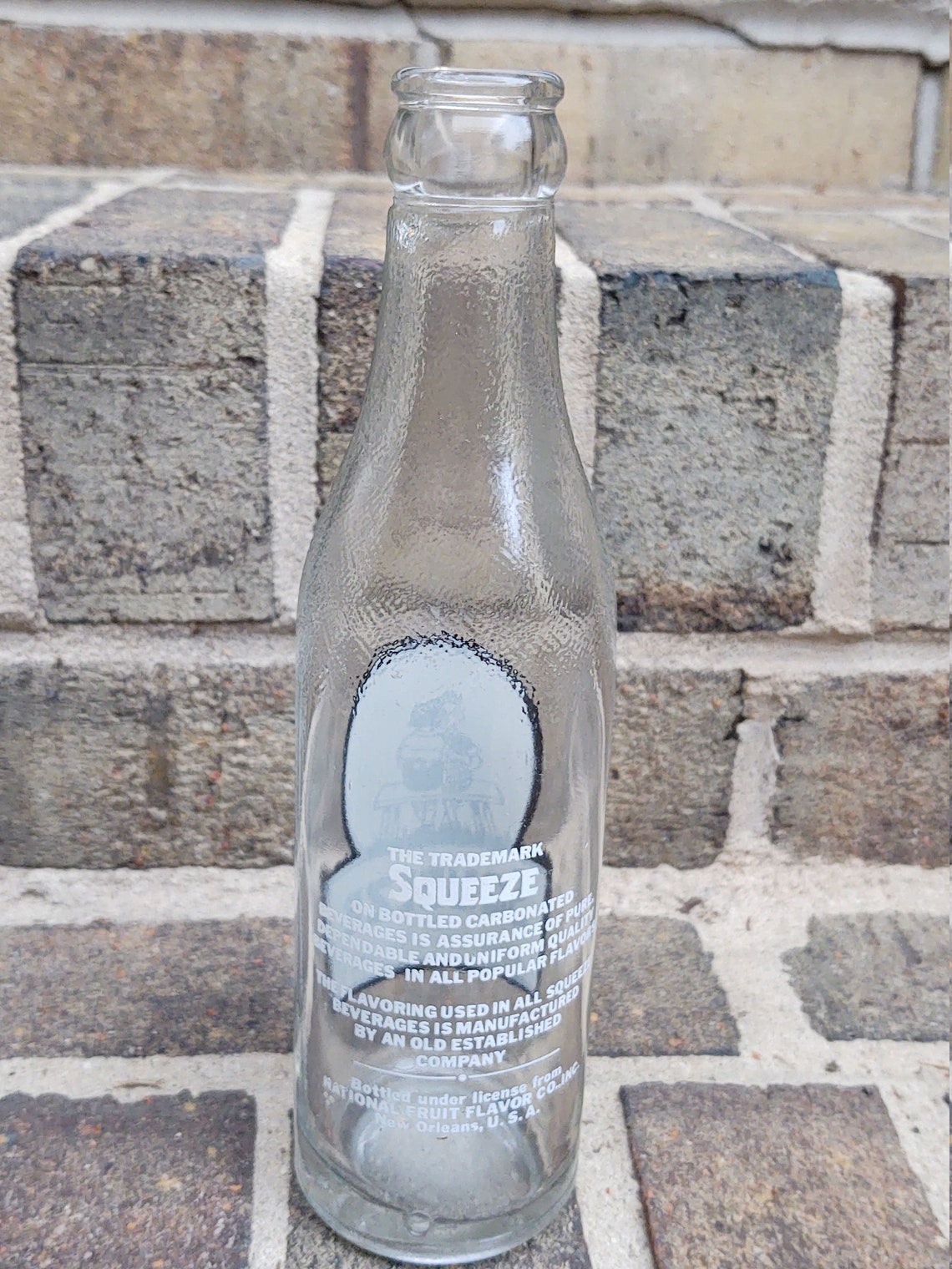 Vintage Squeeze Soda Bottle Etsy