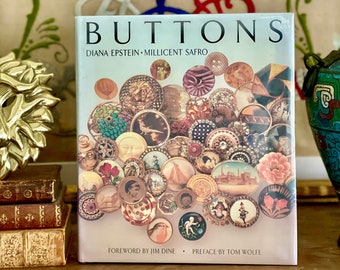 Diana Epstein Buttons Hardcover Book ~ Antique Buttons a History ~ Collectable Buttons