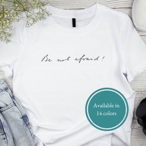 Be Not Afraid Shirt, Pope Saint John Paul II, JPII Unisex Jersey Short Sleeve Tee, Catholic Apparel, Catholic Confirmation Gift