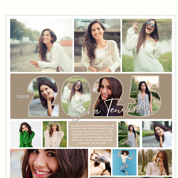 Yearbook Full Class 2025 Page Etsy