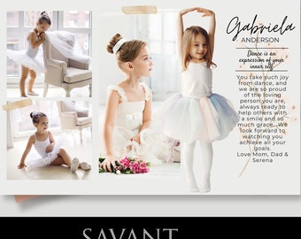 ¡Novedad! Plantilla de anuncio de recital de danza de media página: plantillas de anuncios de recital para padres: edita y personaliza en Canva, 2 diseños, 26DRAT