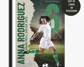 24x36 Sports Banner Template, Senior Night Banners, edit in Canva or Photoshop