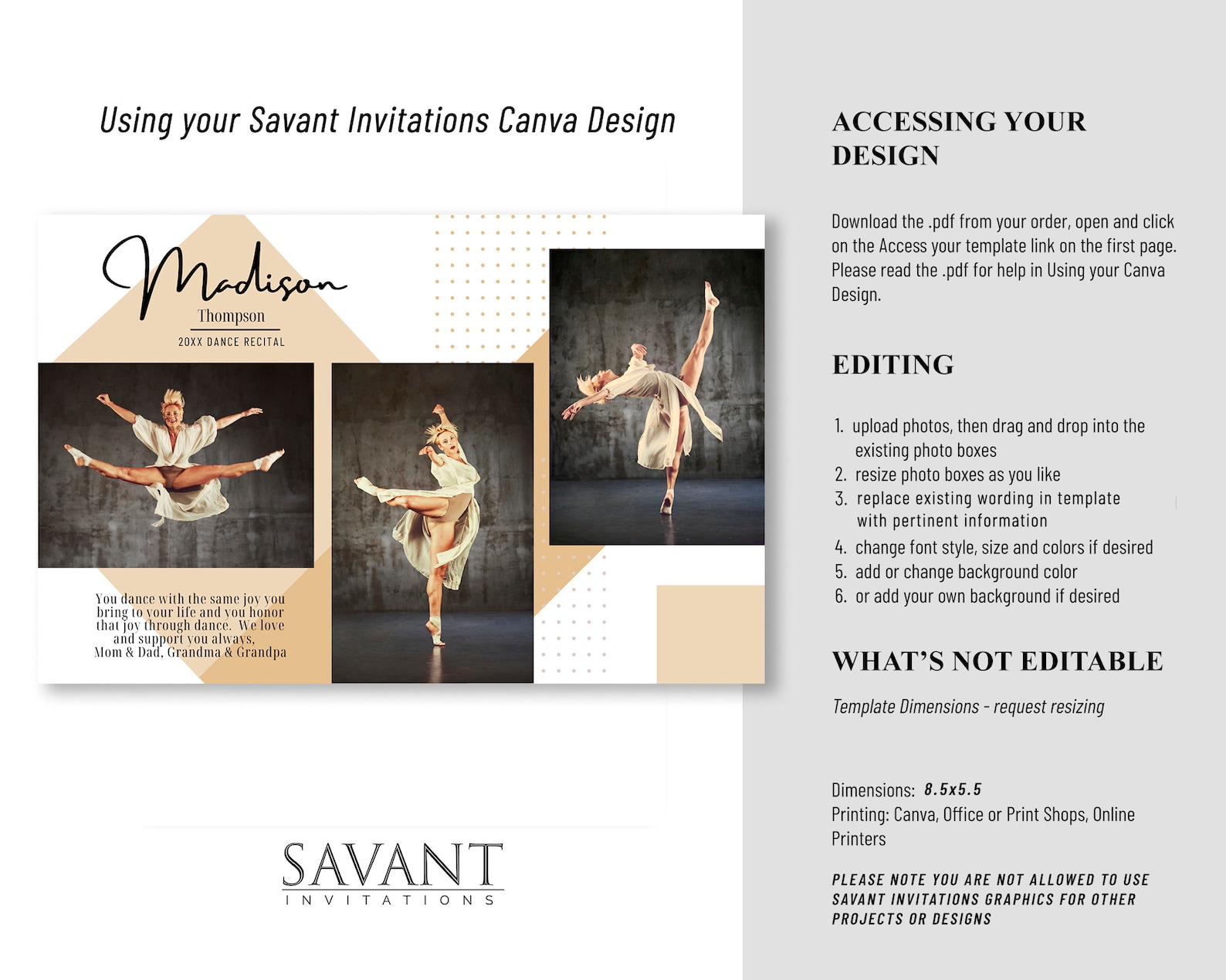 dance-recital-ad-template-half-page-dance-recital-program-ad-etsy