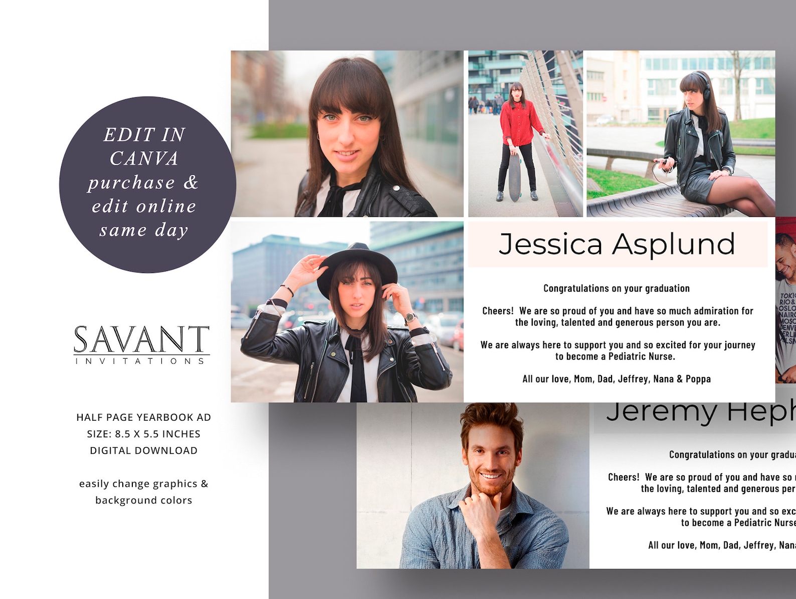 Yearbook Ad Canva Template Editable Modern School Yearbook Etsy Yearbook Ad Canva Template Editable Modern School Yearbook Etsy