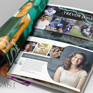 Senior Yearbook Half Page Tribute Ad Template - Football - editable grad ad Canva - 06YBAHP