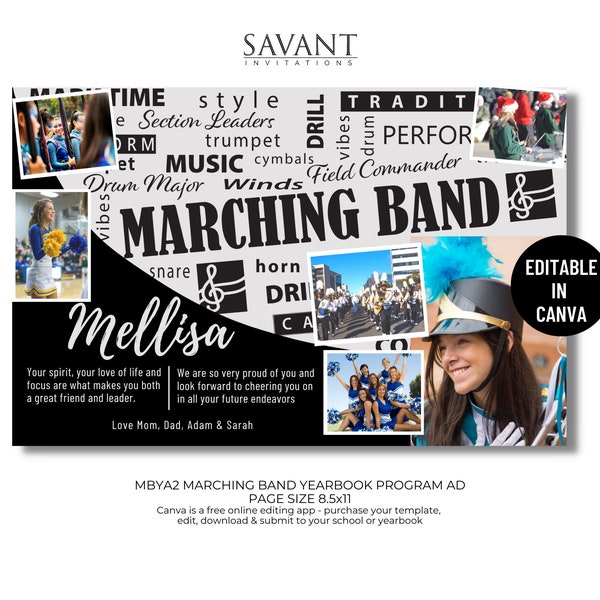 Yearbook Graduation Marching Band Etsy