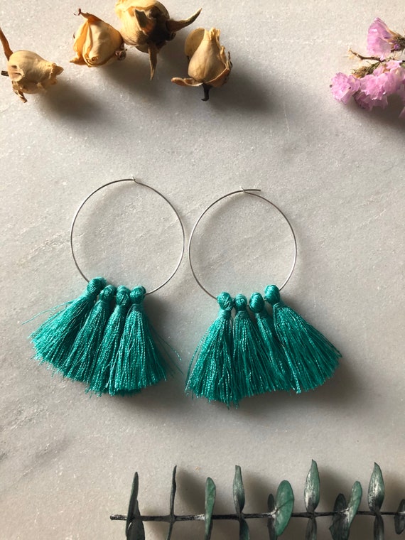 Micro Macrame Tassel Earrings Diy Macrame Earrings Materials White - Main Image
