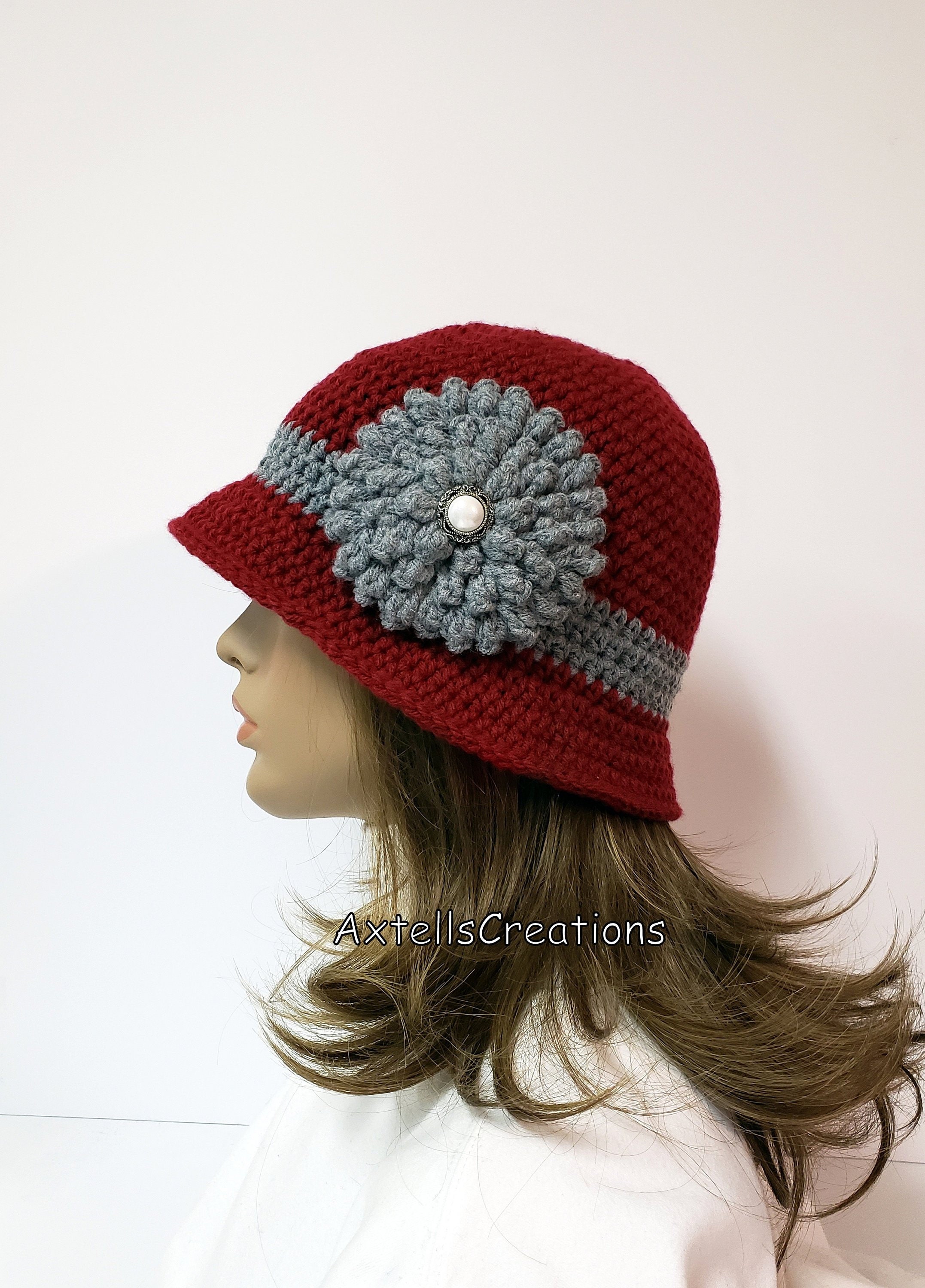 1920s Vintage Flapper Hat for Women 