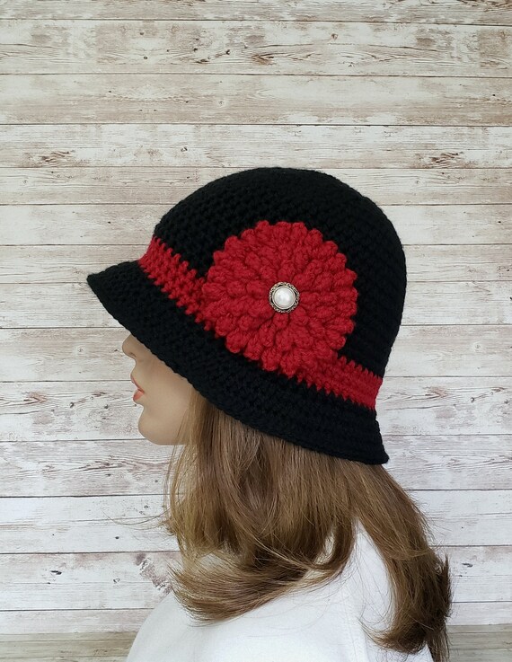 Womens 1920s Flapper Cloche Hat 1920s 