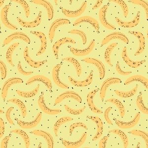 Camelot Fabrics - Yellow Bananas - Fabric by the Yard