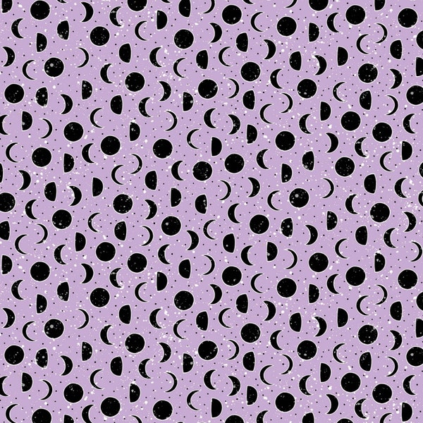 Michael Miller - Purple Lunar Orbit - Fabric by the Yard