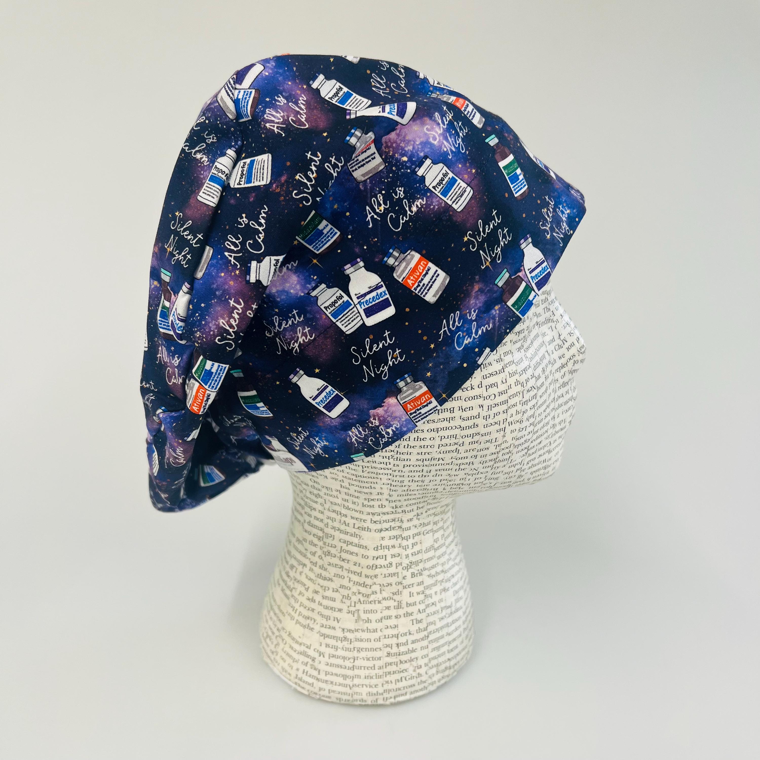 Adama Beauty Adama Satin Lined Wrap Cap Black Night Cap