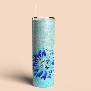 Nurse Gift Nurse Tumbler Nurse Life Flower  Tumbler Nurse Gift Doctor Tumbler Doctor Gift
