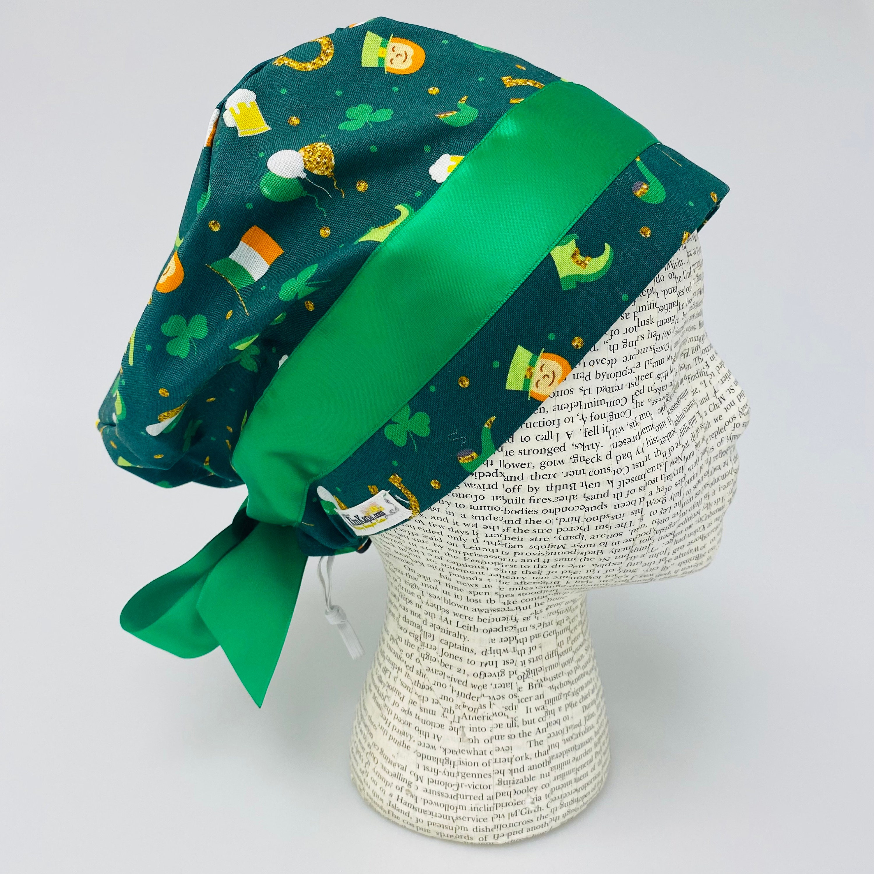 Scrub Hat by Kimkaps Surgical Hat European With Ribbon Scrub  display picture 1