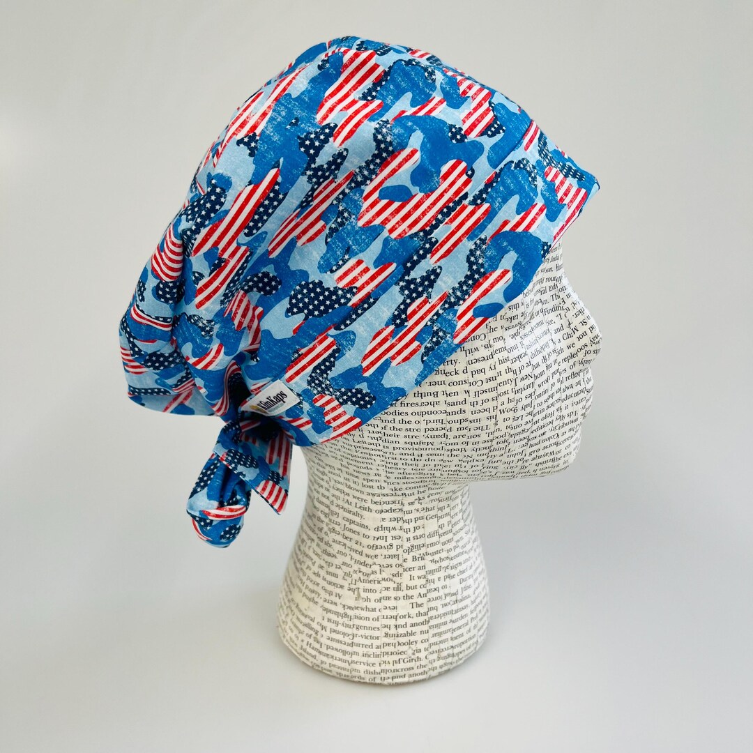 Scrub Hat by Kimkaps Surgical Hat Tie Back Scrub Cap Sale Bargain ...