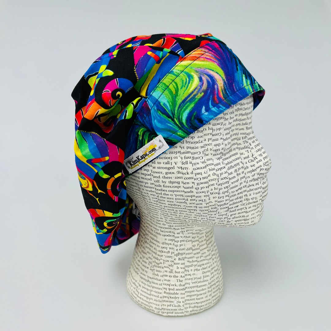 Scrub Hat by Kimkaps Surgical Hat Bouffant Scrub Cap Traditional
