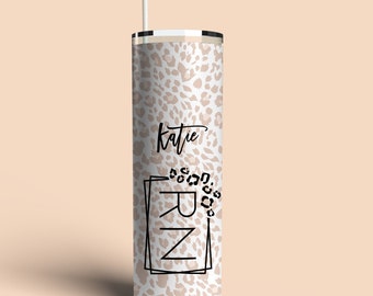 Krankenschwester Geschenk Krankenschwester Becher Personalisierter Leopard Gepard Becher Krankenschwester Geschenk Doktor Doktor Geschenk