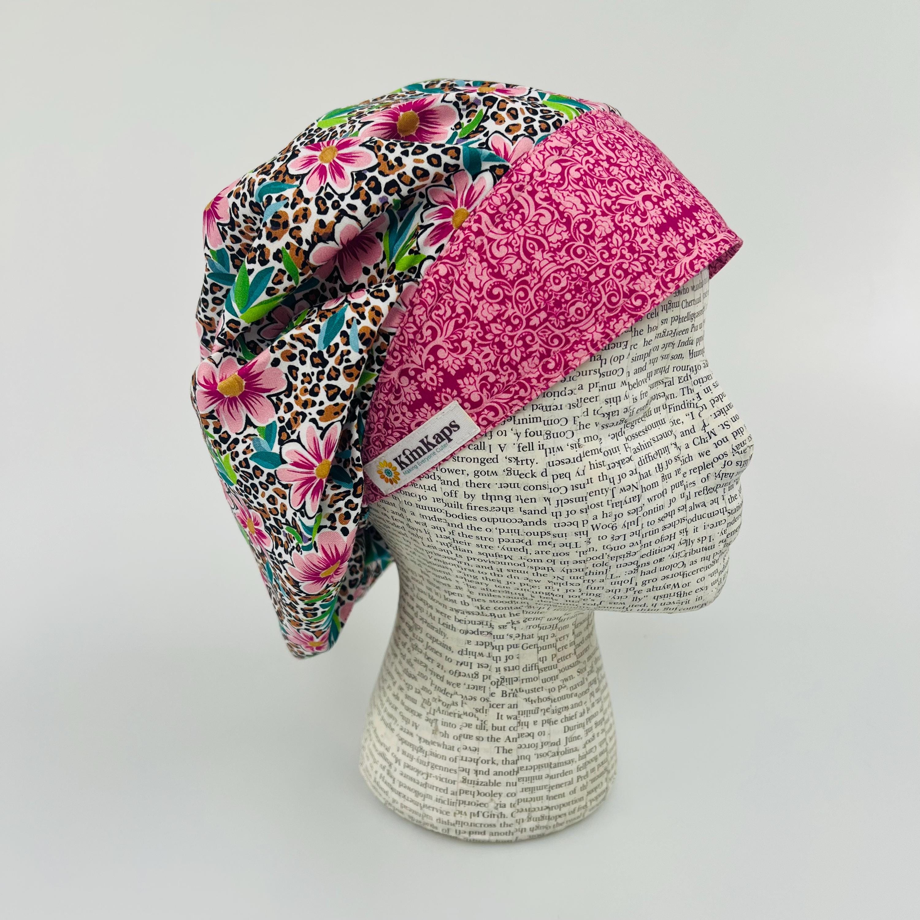 Lot of 8 KimKaps Souer Tomm Hanes Scrub Caps Bouffant Floral Leopard Retro y2k Kimkaps Style Guide – KimKaps main image 2