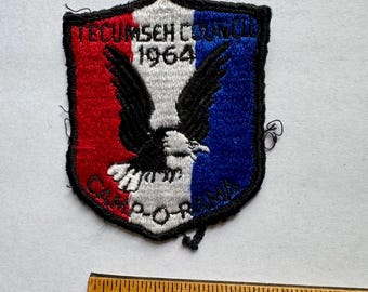 Vintage 1964 Boy Scout Camporee Patch: Tecumseh Council, Ohio