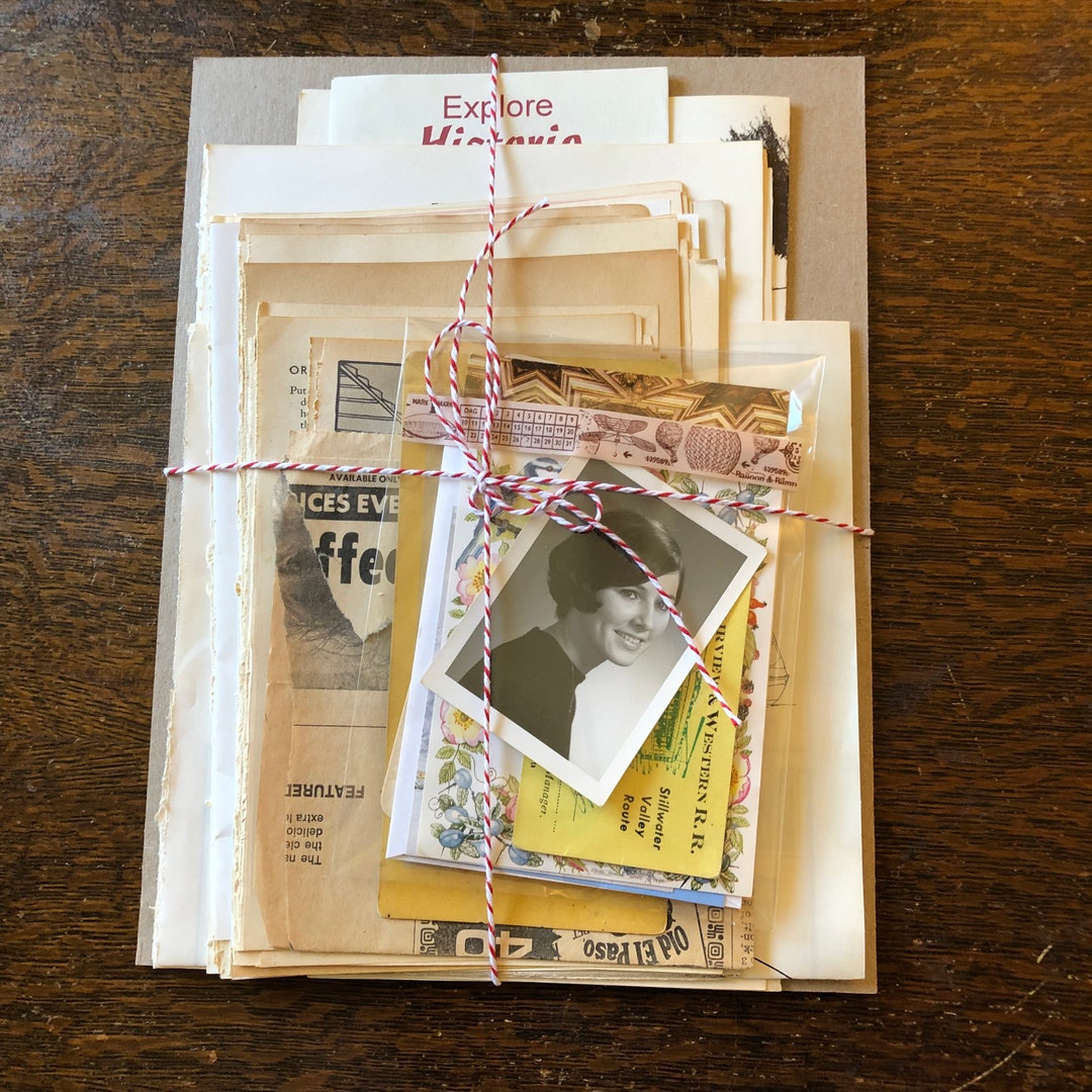 Vintage Paper Ephemera Bundle: 50+ Antique Pieces for Junk Journals - Etsy