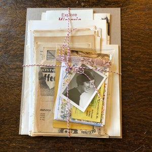 Bundle of Fifty Paper Ephemera Items, Vintage and Antique, for Junk Journals, Scrap Booking, Card, Paper Crafts. All Old. Unique. &quot;Suzi.&quot;