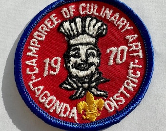 Vintage 1970 Boy Scout Culinary Camporee Patch: Lagonda District, Ohio