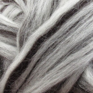 Mixed Icelandic Wool Top Roving Undyed Natural Spinning & Felting Fiber / 1oz image 1