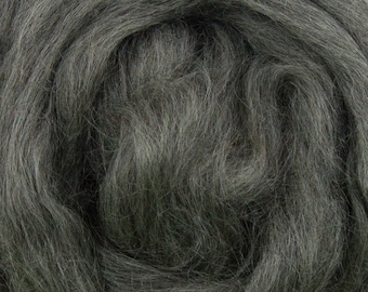 Grey Gotland Wool Top Roving / 1oz
