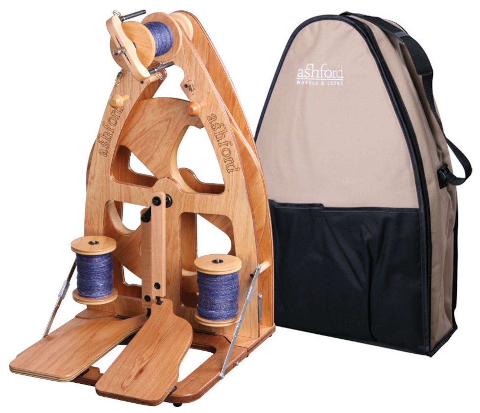 Ashford Joy2 Spinning Wheel With Carry Bag Double Treadle / Etsy