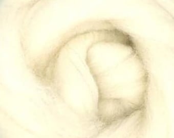 Lonk Wool Top Roving - Undyed Natural Spinning & Felting Fiber / 1oz