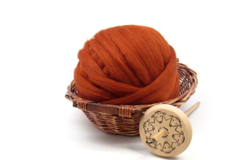 Dyed Corriedale Natural Spinning Fiber Wool Top Roving 1oz Cornflower