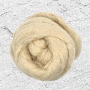 Dyed Shetland Wool Top Roving / 1oz - Tusk