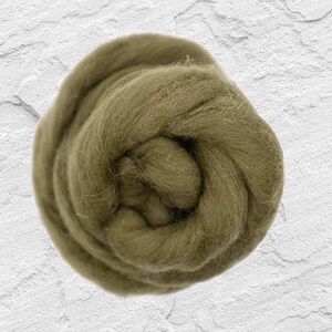 Dyed Shetland Wool Top Roving / 1oz - Beret
