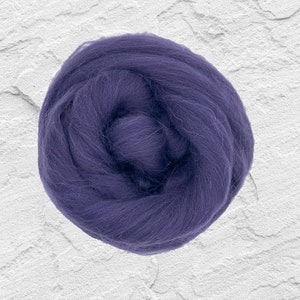Dyed Shetland Wool Top Roving / 1oz - Heather