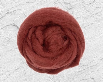 Dyed Shetland Wool Top Roving / 1-LB - Kiln