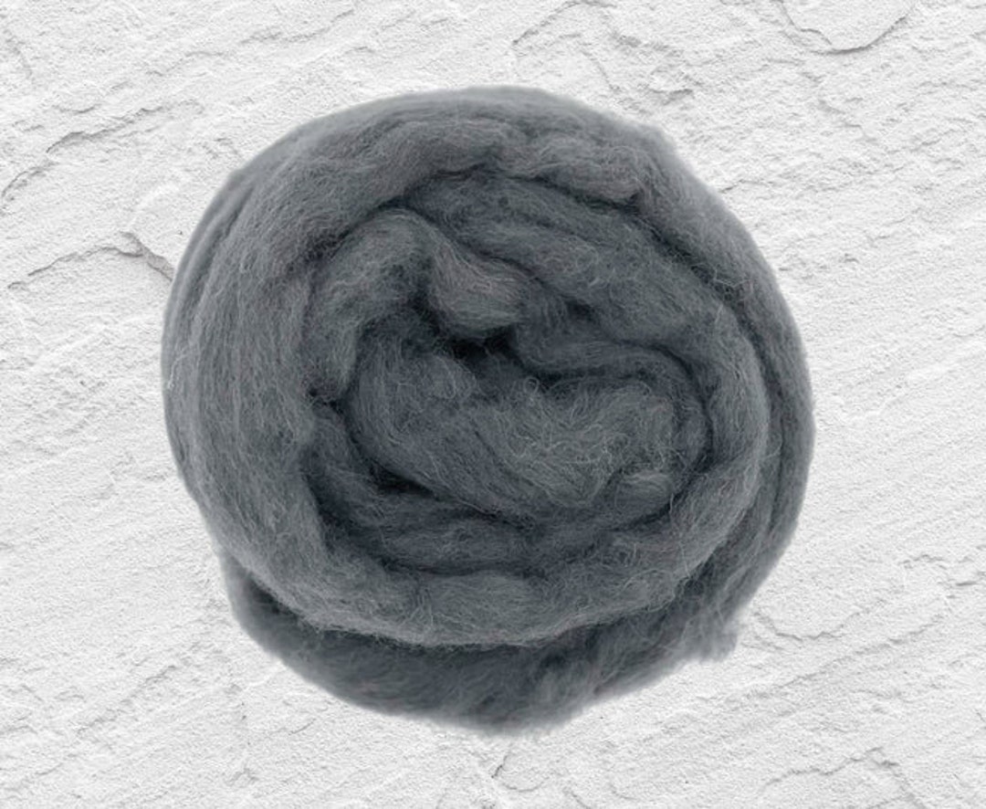 Dyed Shetland Natural Spinning Fiber Wool Top Roving / 1oz - Railing - Etsy
