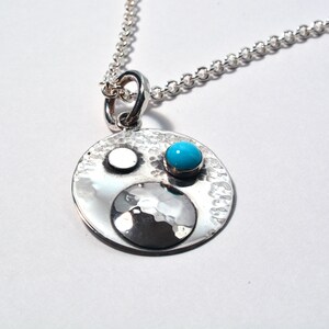 Moonside View in .925 Sterling Silver and Sleeping Beauty Turquoise